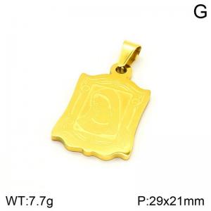Stainless Steel Gold-plating Pendant - KP130744-NT