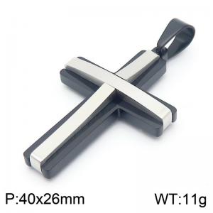 Stainless Steel Cross Pendant - KP130979-HR