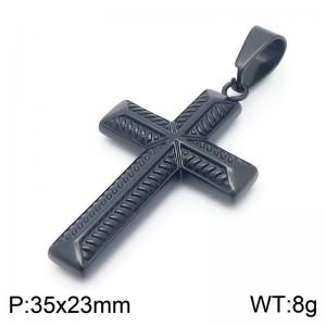 Stainless Steel Cross Pendant - KP130982-HR