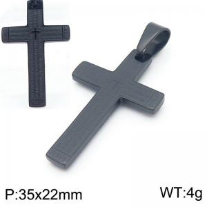 Stainless Steel Cross Pendant - KP131000-HR
