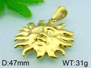 Stainless Steel Gold-plating Pendant - KP36843-D