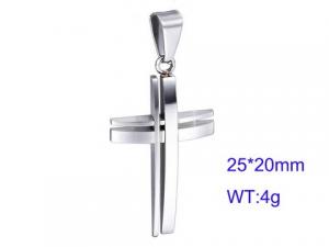 Stainless Steel Cross Pendant - KP43089-KL