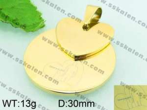 Stainless Steel Gold-plating Pendant - KP44725-Z