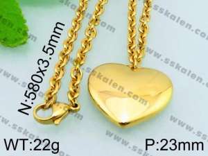 Stainless Steel Gold-plating Pendant - KP45348-Z