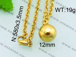 Stainless Steel Gold-plating Pendant - KP45349-Z