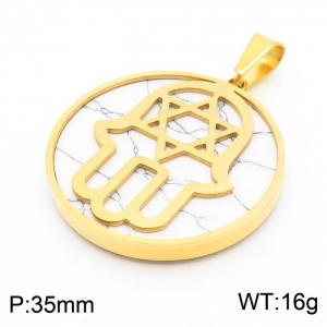 Stainless Steel Gold-plating Pendant - KP45961-K