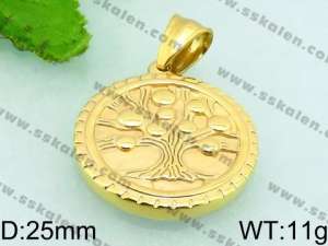 Stainless Steel Gold-plating Pendant - KP48734-Z