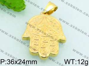 Stainless Steel Gold-plating Pendant - KP48736-Z