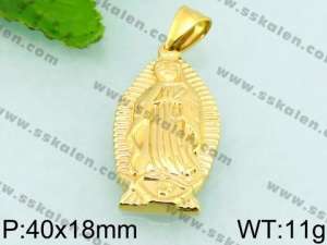 Stainless Steel Gold-plating Pendant - KP48742-Z