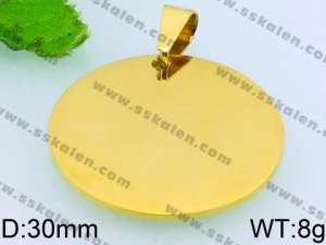 Stainless Steel Gold-plating Pendant - KP50267-Z