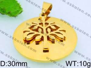 Stainless Steel Gold-plating Pendant - KP50269-Z