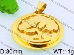 Stainless Steel Gold-plating Pendant - KP50270-Z