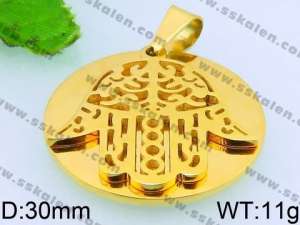 Stainless Steel Gold-plating Pendant - KP50271-Z