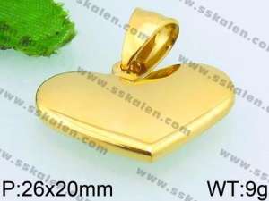 Stainless Steel Gold-plating Pendant - KP50559-Z