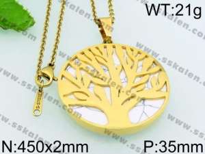 Stainless Steel Gold-plating Pendant - KP51112-K