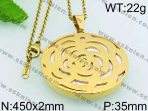 Stainless Steel Gold-plating Pendant - KP51114-K