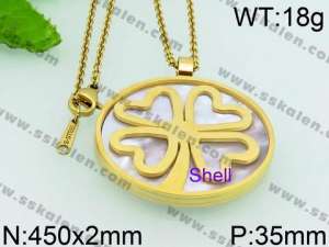 Stainless Steel Gold-plating Pendant - KP52180-K