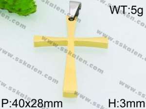 Stainless Steel Cross Pendant - KP53405-JE