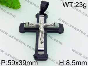 Stainless Steel Cross Pendant - KP53622-JE