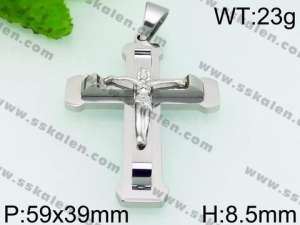 Stainless Steel Cross Pendant - KP53623-JE