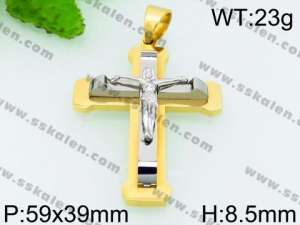 Stainless Steel Cross Pendant - KP53624-JE