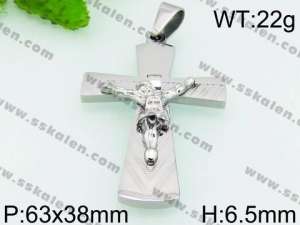 Stainless Steel Cross Pendant - KP53673-JE