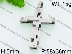 Stainless Steel Cross Pendant - KP53686-JE