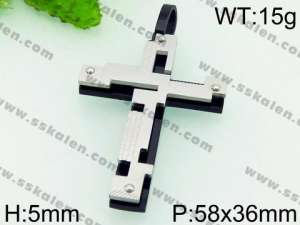 Stainless Steel Cross Pendant - KP53687-JE