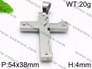 Stainless Steel Cross Pendant - KP56891-JE