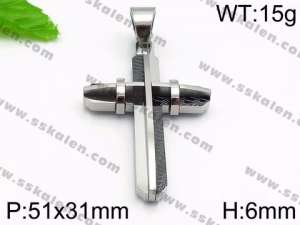 Stainless Steel Cross Pendant - KP56896-JE