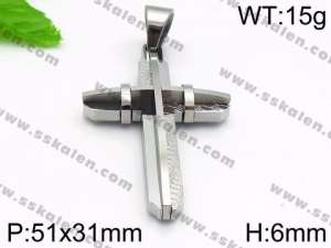 Stainless Steel Cross Pendant - KP56897-JE