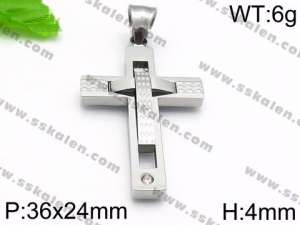 Stainless Steel Cross Pendant - KP56907-JE