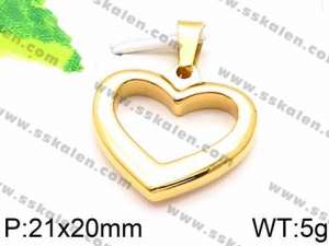 Stainless Steel Gold-plating Pendant - KP57043-Z