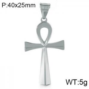Stainless Steel Cross Pendant - KP57173-BD