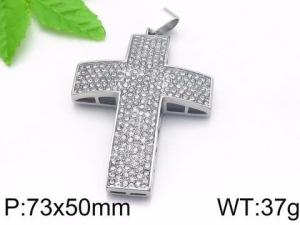 Stainless Steel Cross Pendant - KP57932-TOM