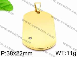 Stainless Steel Gold-plating Pendant - KP58818-JE