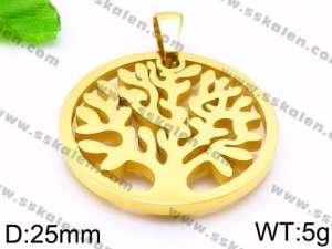 Stainless Steel Gold-plating Pendant - KP59111-JE