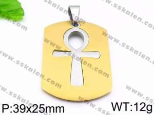 Stainless Steel Gold-plating Pendant - KP59688-JE