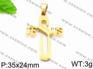 Stainless Steel Cross Pendant - KP59691-JE