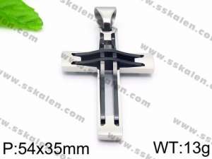 Stainless Steel Cross Pendant - KP59695-JE