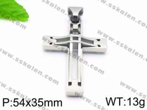 Stainless Steel Cross Pendant - KP59696-JE