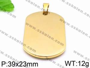 Stainless Steel Gold-plating Pendant - KP59904-Z