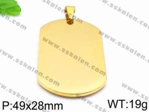 Stainless Steel Gold-plating Pendant - KP59913-Z