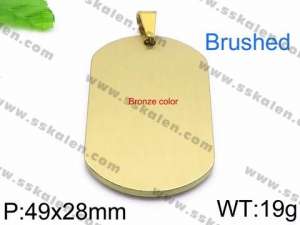 Stainless Steel Gold-plating Pendant - KP59915-Z