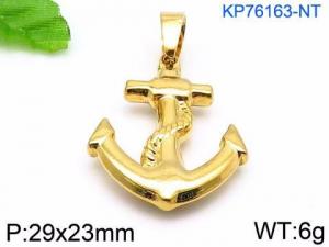 Stainless Steel Gold-plating Pendant - KP76163-NT