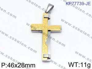 Stainless Steel Cross Pendant - KP77739-JE