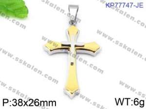 Stainless Steel Cross Pendant - KP77747-JE