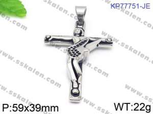 Stainless Steel Cross Pendant - KP77751-JE