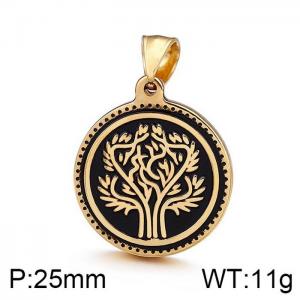 Stainless Steel Gold-plating Pendant - KP77971-Z