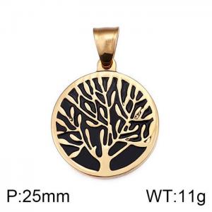 Stainless Steel Gold-plating Pendant - KP77997-Z